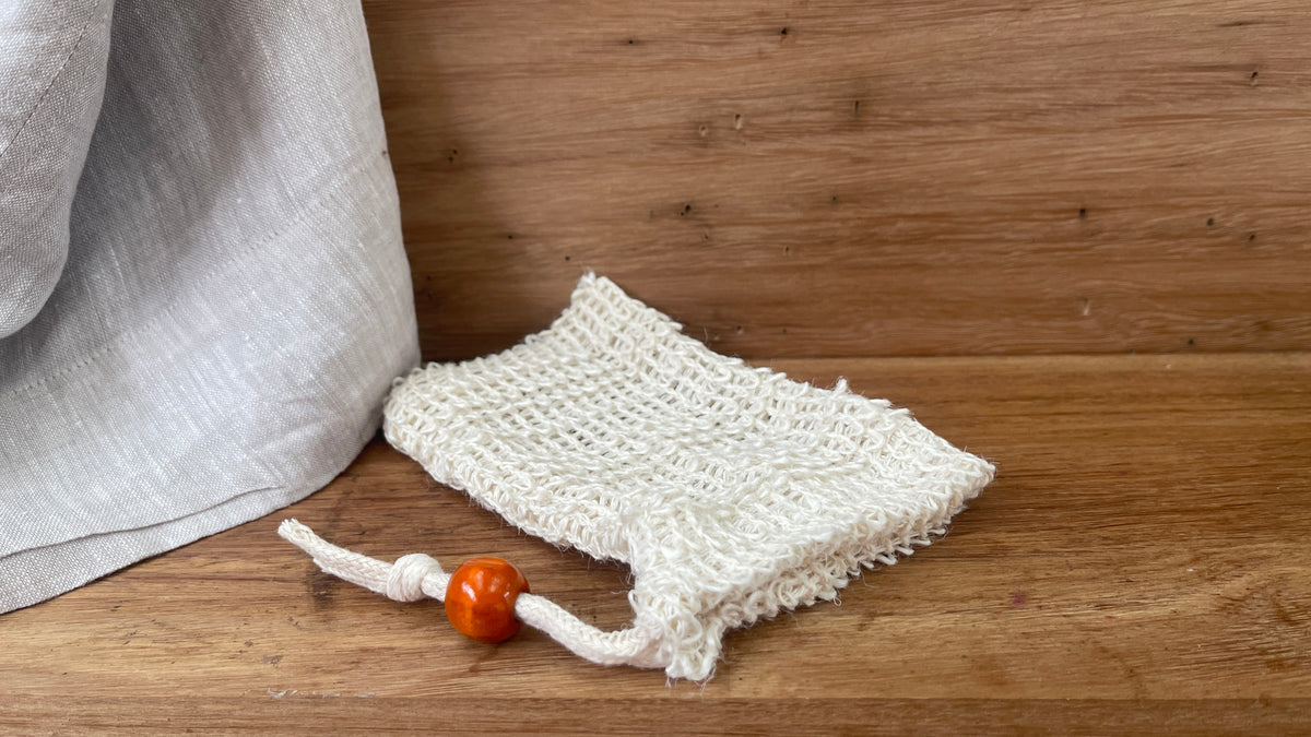 Natural Sisal Soap Saver Bag